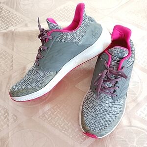 Adidas Rapida Run Lux Athletic Sneakers Easy On/Off Cushioned Lightweigh 7 Gray